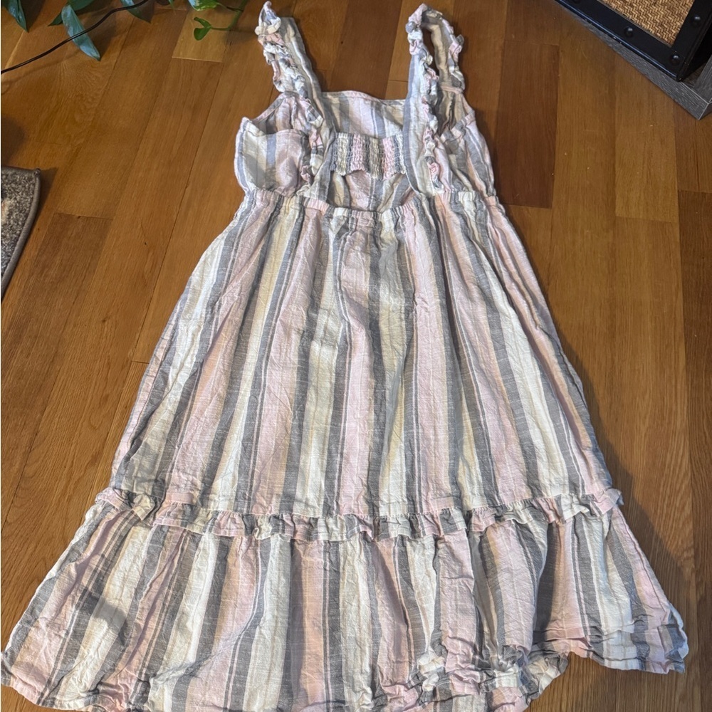 Striped Ruffle Dress​ - Picture 2 of 10